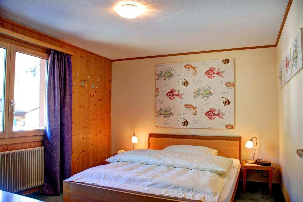 Hotel Garni Hostatt Engelberg Zimmer foto